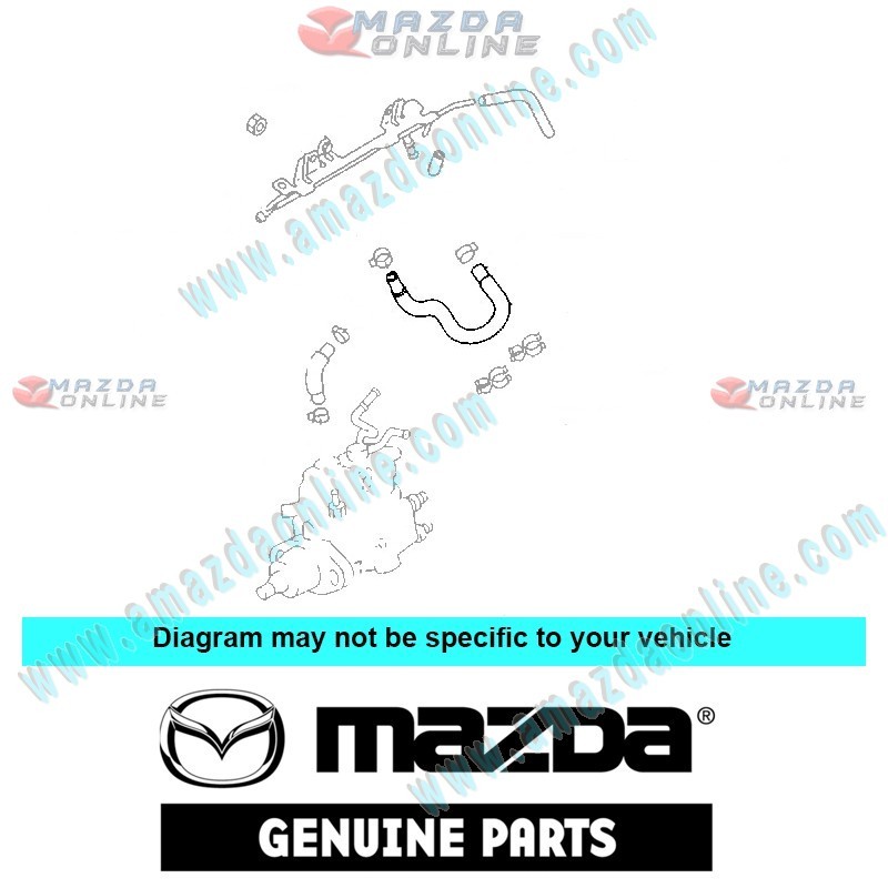 Mazda Genuino Manguera de Combustible WLC3-13-422 para 1999-2020 Mazda Bongo [SK,SL]