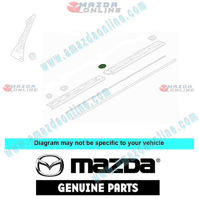 Mazda Genuine Rocker Molding Clip KD53-51-733 fits 18-21 MAZDA CX