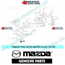 Mazda Genuino Tornillo de Cubierta Inferior 9946-00-816 para 2007-2015 Mazda CX-9 [TB]