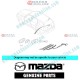 Mazda Genuine Rear Wiper Blade E113-67-330 fits 02-11 MAZDA TRIBUTE [EP]