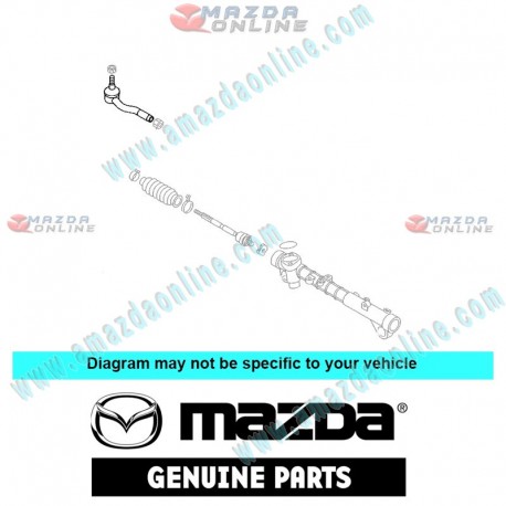 Mazda Genuine Right Tie Rod End D350-32-280A fits 02-04 MAZDA2 [DY]