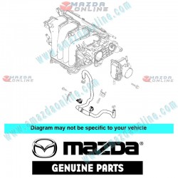 Mazda Genuine Water Hose ZJ02-13-680 fits 02-16 MAZDA2 [DY]