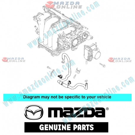 Mazda Genuine Water Hose ZJ02-13-680 fits 03-18 MAZDA3 [BK, BL, BM, BN]