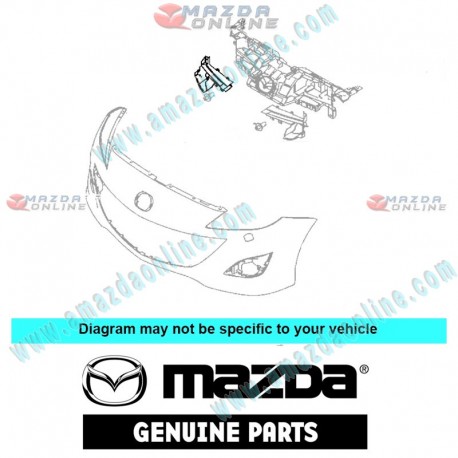 Mazda Genuine Right Front Air Guide BCM5-50-A22C fits 09-12 MAZDA3 [BL]