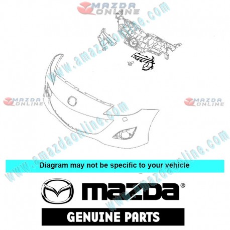 Mazda Genuine Left Front Air Guide BCM5-50-A23C fits 09-12 MAZDA3 [BL]