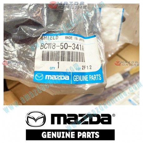Mazda Genuine Rear Bumper Splash Shield BCW8-50-341A fits 09-12 MAZDA3 [BL]