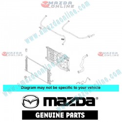 Mazda Genuino Clip de Manguera de Agua LF8N-15-388 para 2009-2012 Mazda3 [BL]