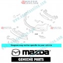 Mazda Genuino Bisel de Moldura de Limpara Delantera Derecha B63C-50-C22 para 2016-2018 Mazda3 [BM,BN]