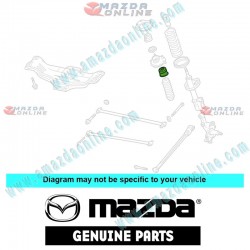 Mazda Genuino Tope de Parachoques B01D-28-3A0 para 1998-2003 Mazda 323 [BA,BJ]