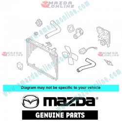 Mazda Genuino Manguera de Agua de Radiador B6BF-15-185A para 1994-1998 Mazda 323 [BA]