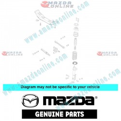 Mazda Genuine Spring Sheet Rubber B092-28-0A3 fits 87-98 MAZDA323 [BD, BF, BW]