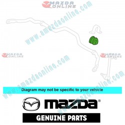 Mazda Genuino Buje de Barra Estabilizadora B26R-34-156 para 1998-2003 Mazda 323 [BJ]