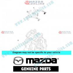 Mazda Genuino Conector de Manguera de Agua BJ1H-61-240A para 1998-2001 Mazda 323 [BJ]