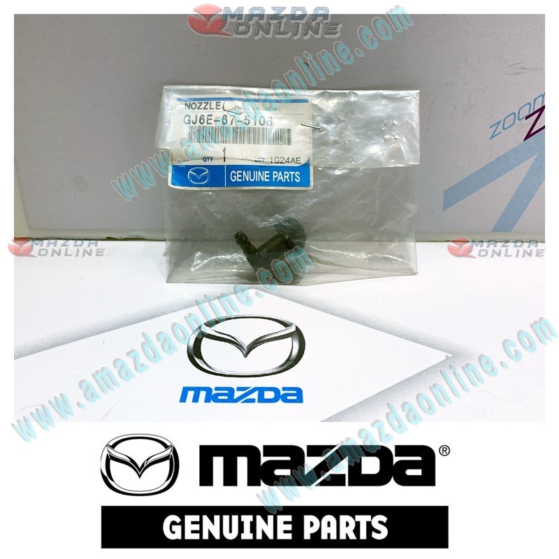 Mazda Genuine Left Washer Nozzle GJ6E-67-510B fits 02-06 MAZDA6 [GG, GY, GG3P] GJ6E-67-510B