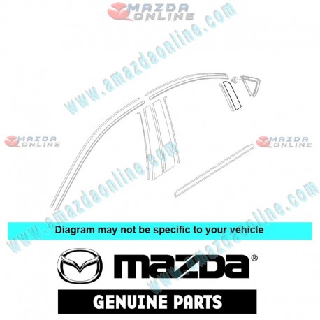 Mazda Genuine Right Body Stripe No.2 GS1D-50-8V2 fits 07-12 MAZDA6 [GH]