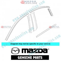 Mazda Genuine Left Body Stripe NO.2 GS1M-50-8W2 fits 07-12 MAZDA6 [GH]