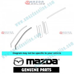 Mazda Genuine Body Side Stripe NO.1 L206-50-8V1B fits 06-12 MAZDA8 [LY]