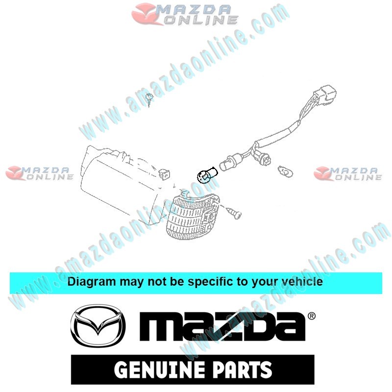 Mazda Genuino Bombilla 9970-12-050 para 1987-1998 Mazda