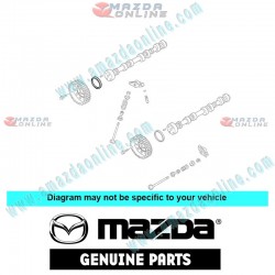 Mazda Genuino Sello de Levas de Motor JE26-12-602A