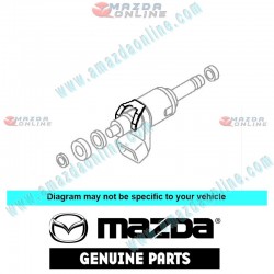 Mazda Genuino Clip de Inyector de Combustible PE01-13-256