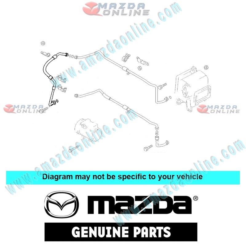 Mazda Genuine Air Conditioning Lower Pipe C100-61-462B fits 99-04 MAZDA5 PREMACY [CP] C100-61-462B