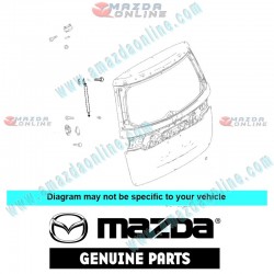 Mazda Genuino Amortiguador de Portin Trasero Izquierdo C273-63-620A para 2012-2018 Mazda Biante [CC]