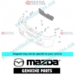 Mazda Genuine Front Bumper Grille Mesh D530-50-1T1 fits 05-07 MAZDA2 [DY]