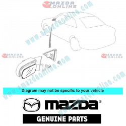 Mazda Genuino Cristal de Espejo de Puerta D209-69-183 para 1997-1998 Mazda 626 [GF]