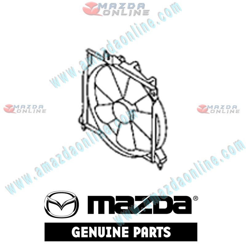 Mazda Genuino Ventilador de Radiador D267-61-710B para 2000-2002 Mazda Demio [DW]
