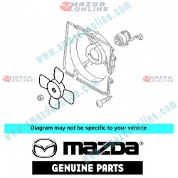 Mazda Genuine Engine Cooling Fan Blade FP59-15-140A fits 97-03 MAZDA626 [GF, GW]