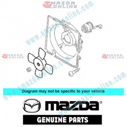 Mazda Genuine Engine Cooling Fan Blade FP59-15-140A fits 97-03 MAZDA626 [GF, GW] FP59-15-140A