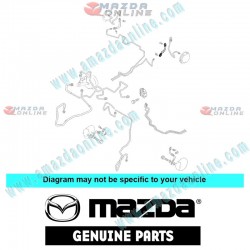 Mazda Genuino Manguera Hidraulica de Freno de Tambor GA7B-43-810 para 1997-2002 Mazda 626 MX-6 [GE,GF]