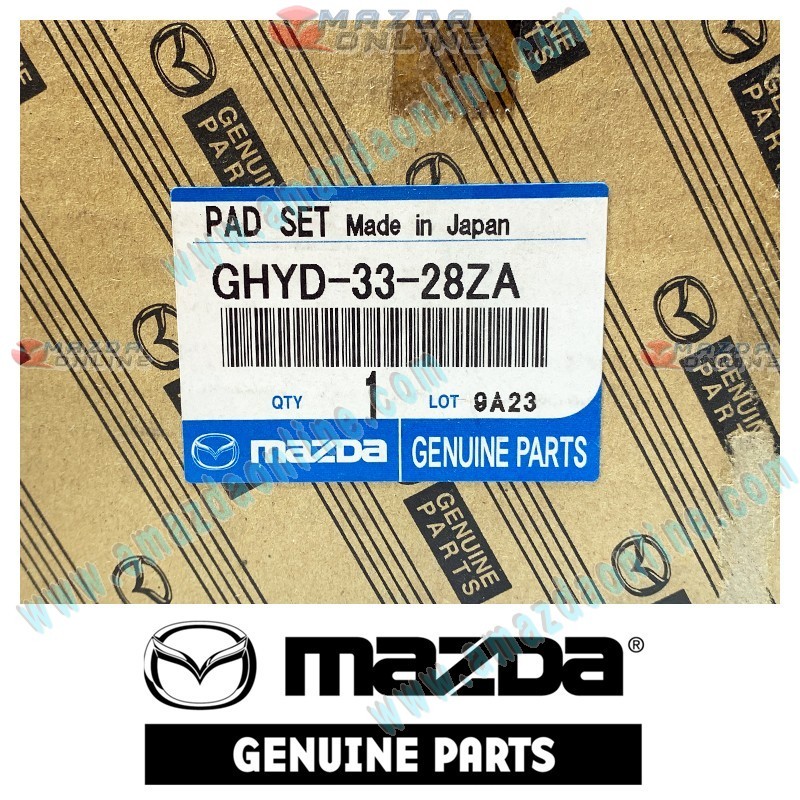 Mazda Genuino Juego de Balatas de Freno Delantero GHYD-33-28ZA para 2000-2004 Mazda 323 [BJ]
