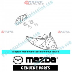 Mazda Genuino Lente de Limpara Combinada Trasera Izquierda GJ6A-51-180E para 2002-2004 Mazda6 [GG]
