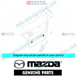 Mazda Genuino Tope de Goma de Tapa de Maletero GJ6E-56-802 para 2003-2008 Mazda3 [BK,BL]