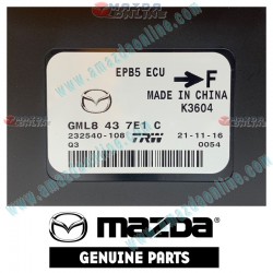 Mazda Genuino Modulo de Control EPB GML8-43-7E1C para 2013-2015 Mazda6 [GJ]