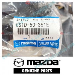 Mazda Genuine Rear Bumper Splash Shield GS1D-50-351E fits 09-12 MAZDA6 [GH]
