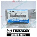 Mazda Genuino Junta de Ensamblaje de Limpara Combinada GS1F-51-14Y para 2009-2012 Mazda3 [BL]