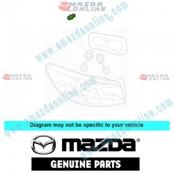 Mazda Genuino Junta de Ensamblaje de Limpara Combinada GS1F-51-14Y para 2009-2012 Mazda3 [BL]