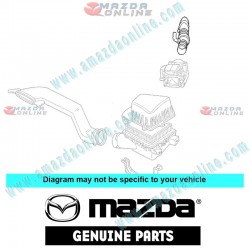 Mazda Genuine Air Hose Duct JE15-13-220A fits 91-94 MAZDA8 MPV [LV] JE15-13-220A
