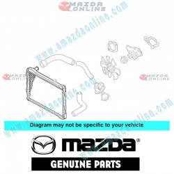 Mazda Genuino Radiador JE77-15-200 para 1991-1994 Mazda8 MPV [LV]