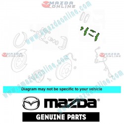 Mazda Genuino Juego de Clips Antirruido de Freno de Disco L2Y7-26-49Z para 2009-2012 Mazda CX-7 [ER]