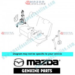 Mazda Genuino Cinturon de Seguridad Trasero No.2 L206-57-830C-01 para 2008-2012 Mazda8 [LY]