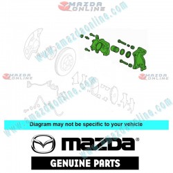 Mazda Genuino Juego de Caliper de Freno Delantero para 2015-2025 Mazda MX-5 Miata [ND,NE]