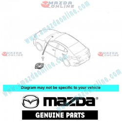 Mazda Genuino Altavoz NE61-66-960 para 2005-2016 Mazda