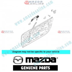 Mazda Genuine Outer Handle N122-58-410D-91 fits 05-14 MAZDA MX-5 MIATA [NC]
