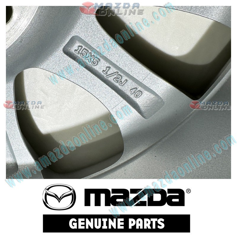 Mazda Genuine 15x5 Alloy Wheel Rim 9965-37-5550 fits 15-23 MAZDA2