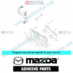 Mazda Genuino Manguera de Radiador Inferior SH01-15-18YB para 2013-2018 Mazda3 [BM,BN]