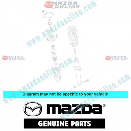 Mazda Genuine Mount Plate Nut 9YB0-41-022D fits MAZDA(s)