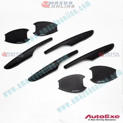 AutoExe Carbon-look design Door Handler Cover fits 2023-2024 Mazda CX-90 [KK]